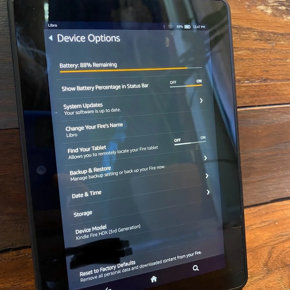 Amazon Kindle Fire 3rd Generation Tablet